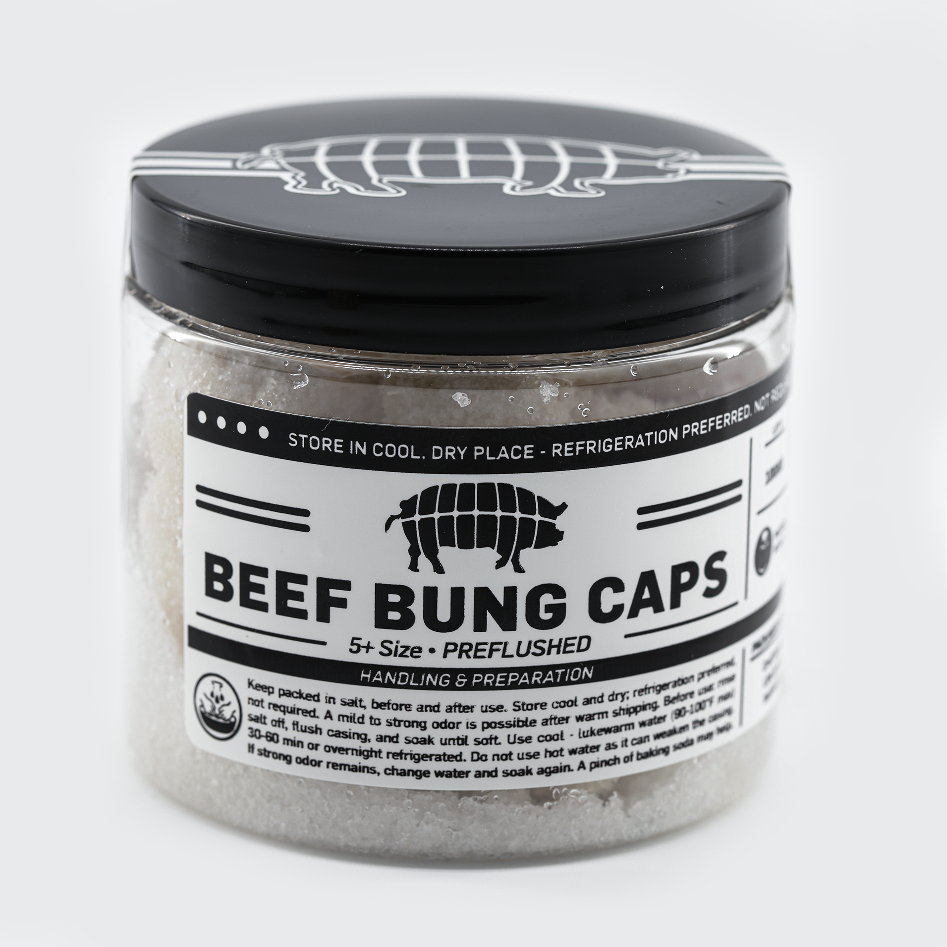 Beef Bung Caps - Large Diameter Beef Casings for Salami, Coppa & Cooked Products