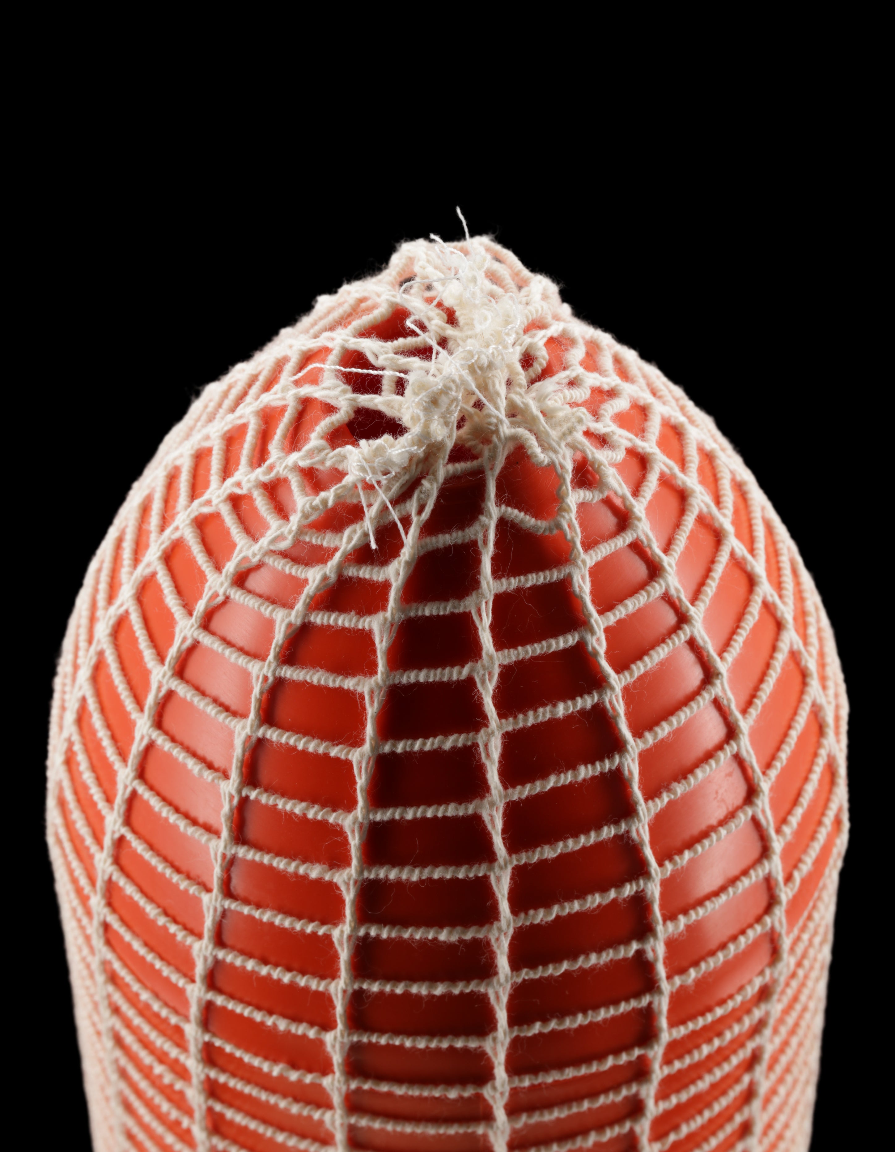Size #12 Unbleached Cotton Netting, 3-Stitch, Sewn Bottom (14" Length)