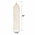 (Size 4) 3.25" X 30" Clear Fibrous, String-Tied, Pre-Stuck